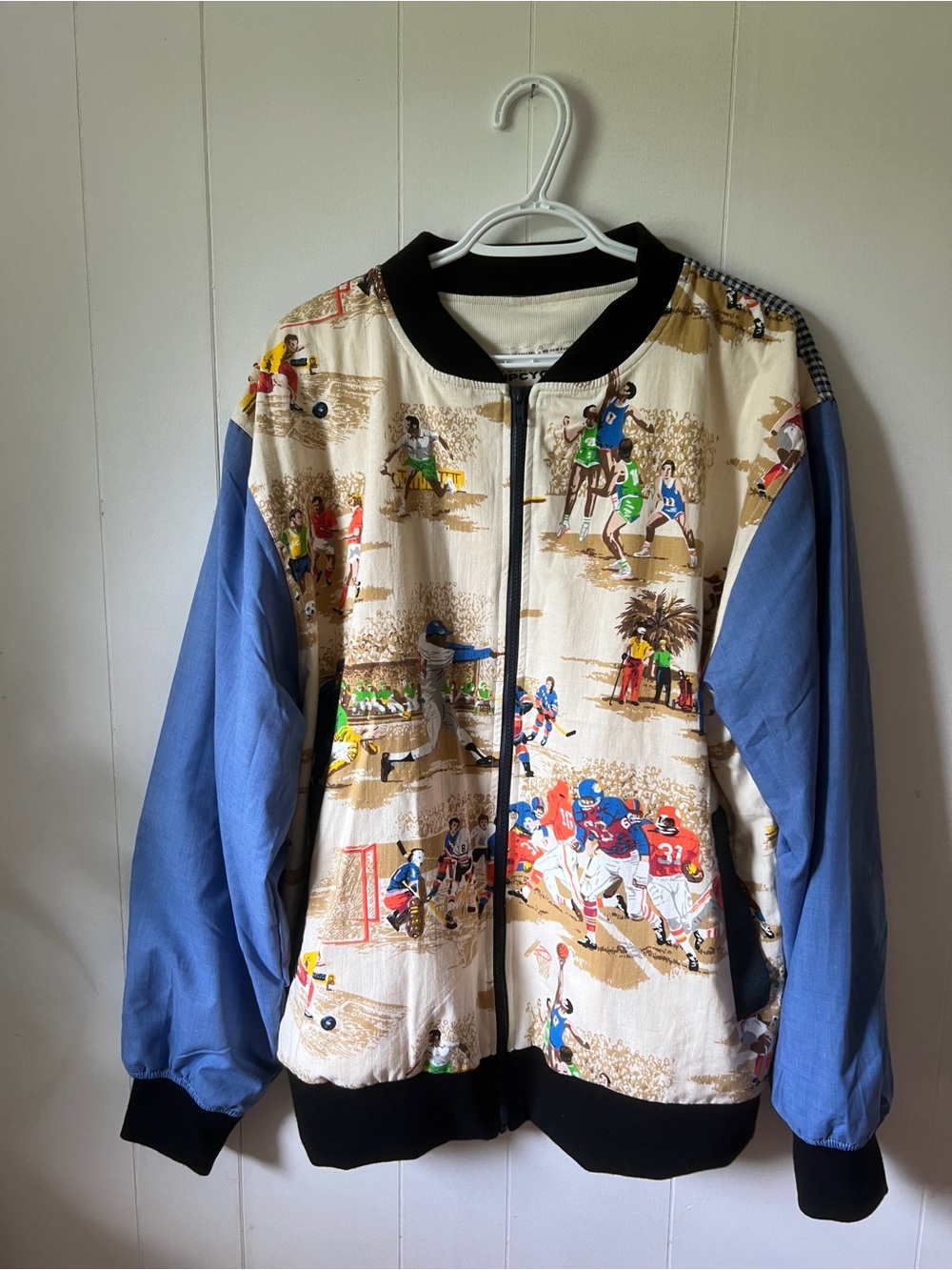 GOAT VINTAGE One of a Kind Sports Bomber Jacket